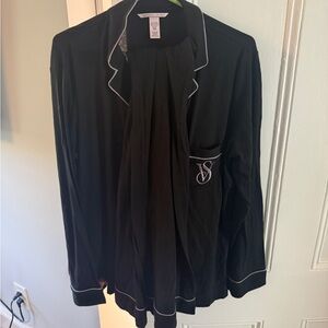 Victoria's Secret Classic Black PJ set. Long sleeve & pants.